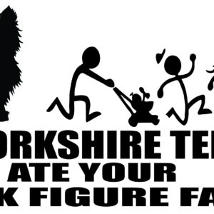 Breed Decal - My Yorkshire Terrier Ate Your Stick Figure Family