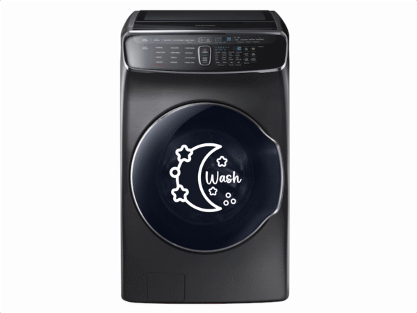 "Moon & Stars Laundry Washing Machine Decal Sticker – Stylish Home Decor for Your Washer"