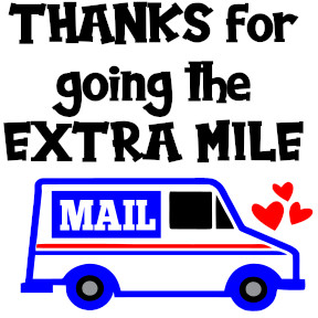 Extra Mile Mailbox Thank You Decal Sticker - Perfect Gratitude Gift for Neighbors