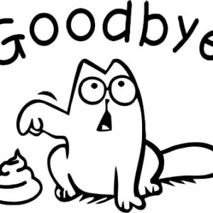 Goodbye Toilet Decal Sticker – Fun Bathroom Wall Decor for Easy Home Makeover