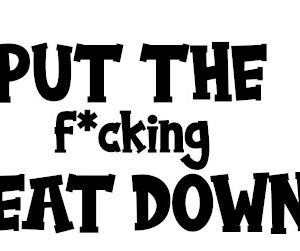 Toilet Decal Sticker - 'Please Put the Seat Down' - Fun Bathroom Decor for Home