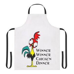 Winner Winner Chicken Dinner Fun Apron - Quirky Cooking Apron for Chicken Lovers