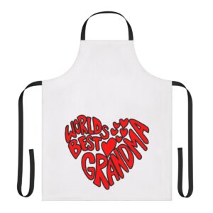 Fun Grandma Apron - World's Best Grandma Gift for Cooking & Baking
