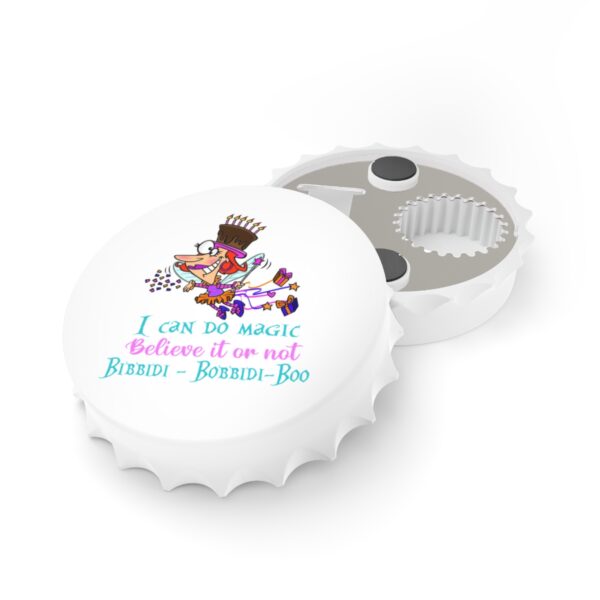 Enchanting Magic-Themed Bottle Opener - 'I Can Do Magic, Believe it or Not' - Perfect Gift for Magic Lovers!