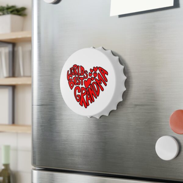 World's Best Grandma Bottle Opener - Unique Gift Idea for Grandma - Fun Kitchen Tool for Mother's Day, Housewarming & Birthdays