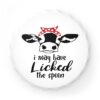 Cow Themed Bottle Opener - Fun 'I May Have Licked the Spoon' Design for Kitchen & Bar