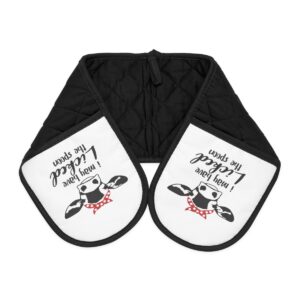 Funny Cow Pattern Oven Mitts - Cute Kitchen Accessories for Cooking & Baking Enthusiasts