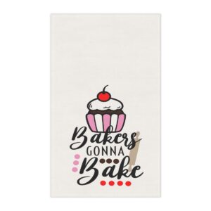 Bakers Gonna Bake Tea Towels – Fun Cotton Kitchen Linens for Baking Enthusiasts - Perfect Gift for Home Bakers