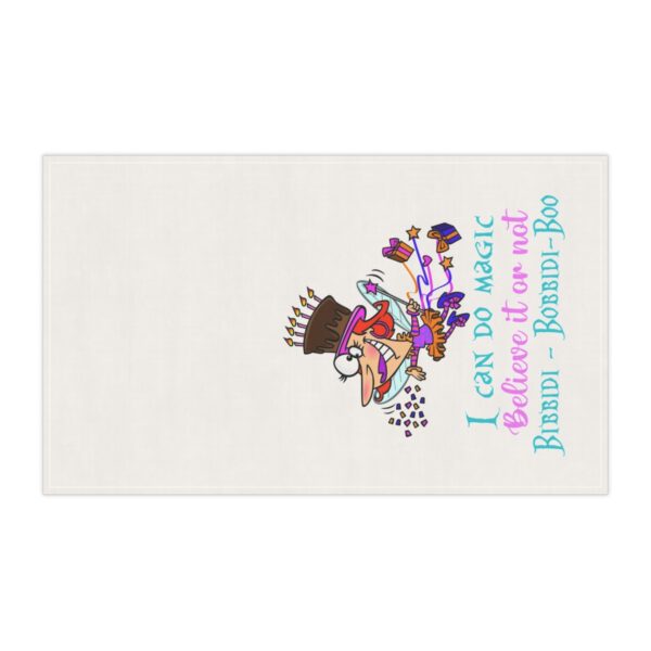 Magical Cotton Tea Towels - 'I Can Do Magic, Believe It or Not!' - Ideal for Disney Fans & Celebration Decor