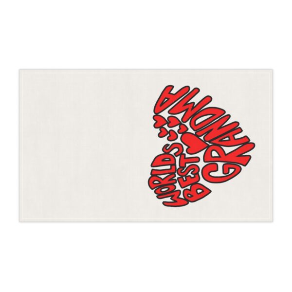 World's Best Grandma Tea Towels - Adorable Cotton Kitchen Gift for Mother's Day & Special Occasions