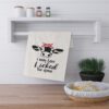 Whimsical Cow Tea Towels - Fun 'I May Have Licked the Spoon' Design for Kitchen Decor