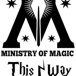 Ministry of Magic Toilet Decal Sticker - Harry Potter Bathroom Decor