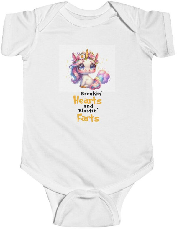 "Adorable Infant Bodysuit: Stealing Hearts & Blasting Farts!"