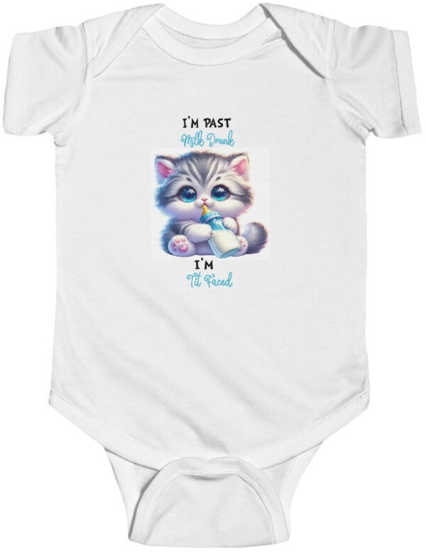 "Infant Bodysuit: 'Milk Drunk, Tit Faced' - Funny Baby Outfit"