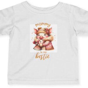 "Mommy's Bestie Infant Jersey Tee – Cute & Comfy Baby Shirt"