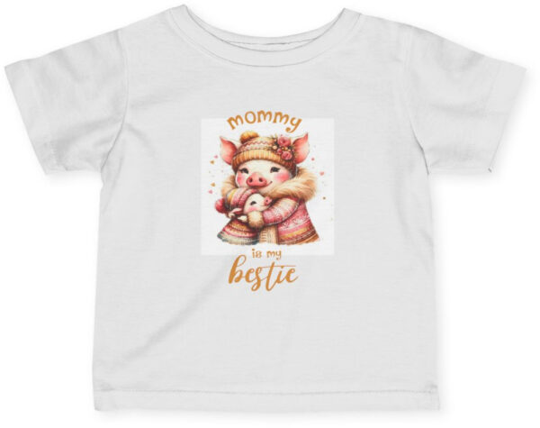 "Mommy's Bestie Infant Jersey Tee – Cute & Comfy Baby Shirt"