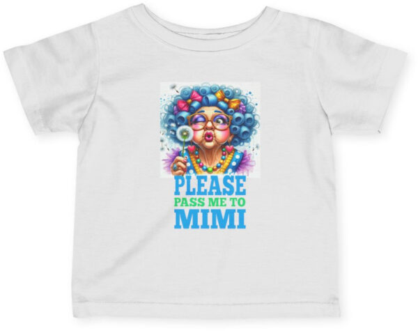 "Adorable Infant Tee: 'Pass Me to Mimi' Jersey Shirt"