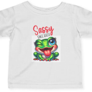 "Sassy Since Birth Infant Jersey Tee – Adorable & Attitude-Ready!"