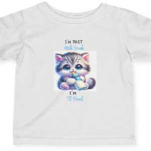 "Infant Jersey Tee: 'Past Milk Drunk, Now Tit Faced' - Funny Baby Shirt"