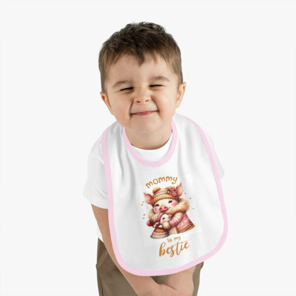 "Jersey Baby Bib: Mommy's Bestie - Soft & Stylish Protection"