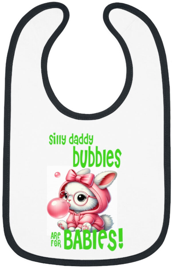 Jersey Baby Bib: 'Bubbles are for Babies' – Fun & Functional!