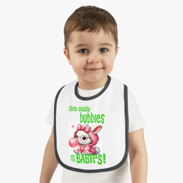 Jersey Baby Bib: 'Bubbles are for Babies' – Fun & Functional!