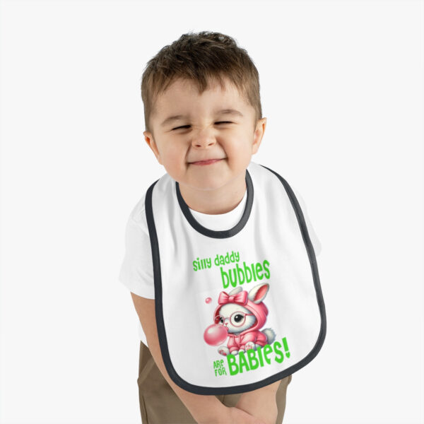 Jersey Baby Bib: 'Bubbles are for Babies' – Fun & Functional!