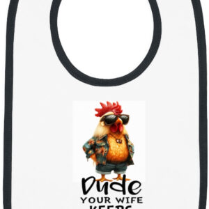 Funny Baby Bib: 'Wife Keeps Checking Me Out' – Jersey Style