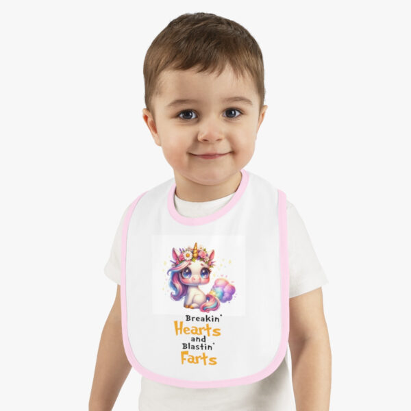 "Jersey Baby Bib: Stealing Hearts & Blasting Farts in Style!"