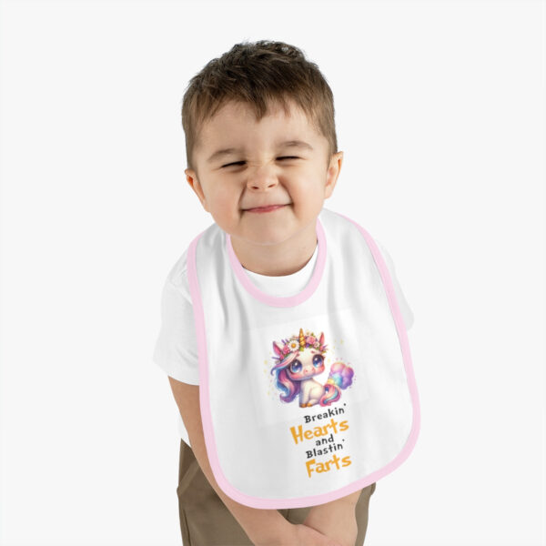 "Jersey Baby Bib: Stealing Hearts & Blasting Farts in Style!"