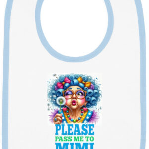 Adorable Jersey Baby Bib: 'Please Pass Me to Mimi' Design
