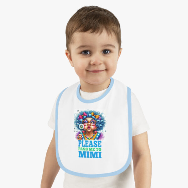 Adorable Jersey Baby Bib: 'Please Pass Me to Mimi' Design