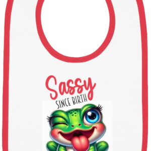 Sassy Since Birth Jersey Baby Bib – Stylish & Soft Essentials