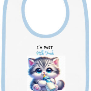Jersey Baby Bib: 'Past Milk Drunk, Now Tit Faced' Fun Design