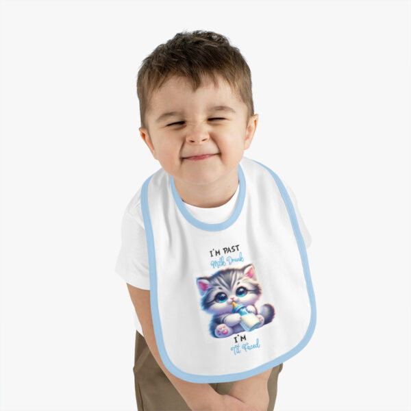 Jersey Baby Bib: 'Past Milk Drunk, Now Tit Faced' Fun Design