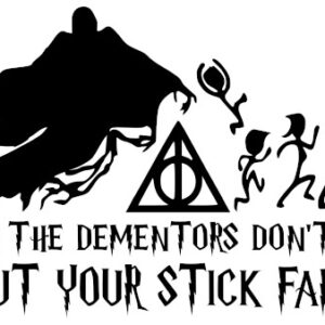 "Dementors Decal: Harry Potter Stick Family Warning Sticker"