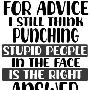 "Funny Decal Sticker: Punching Stupid People - Bold Humor Statement"