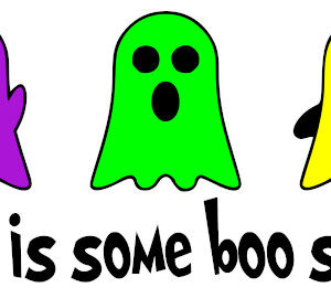 "Halloween Decal Sticker: 'This Is Some Boo Sheet' – Spooky Fun!"