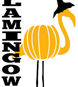 "Spooky Flamingo Halloween Decal Sticker – Happy Flamingoween Fun!"