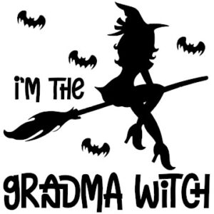 "Grandma Witch Decal Sticker: Wicca & Astrology Charm"