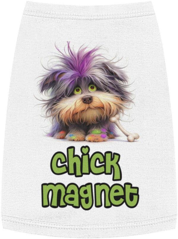 "Chick Magnet Dog Tank Top - Irresistible Style for Your Pup!"