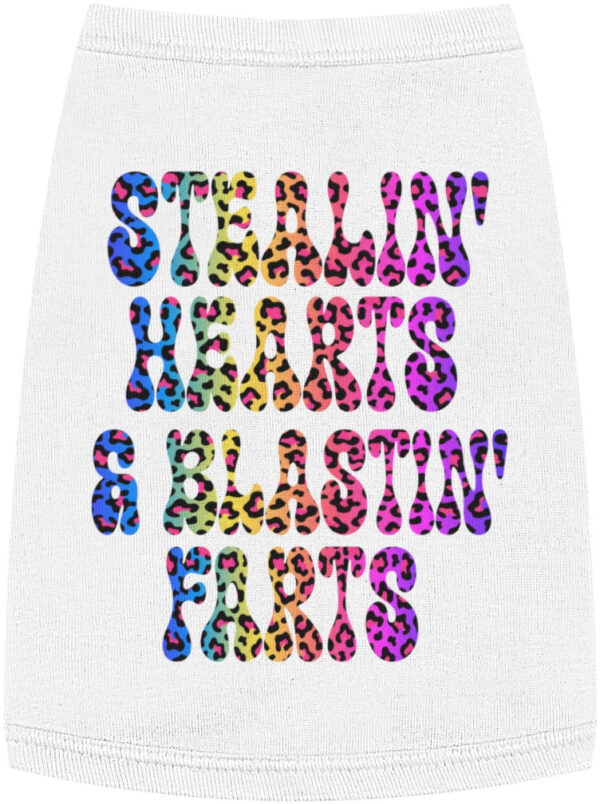 "Pup Tank: Breaking Hearts & Blasting Farts – Fun Dog Apparel!"