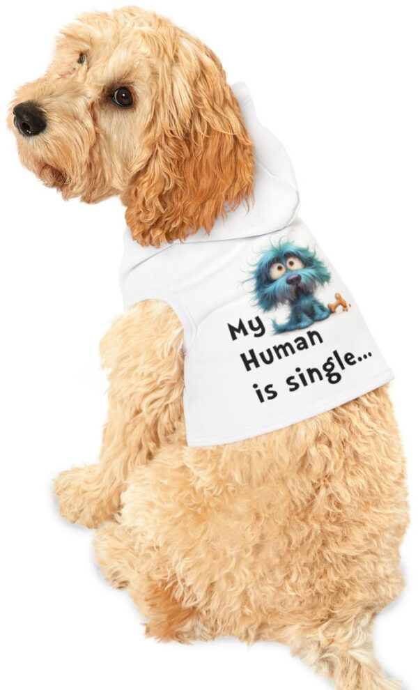 Discover the perfect blend of humor and style with our 'My Human is Single' dog hoodie. Ideal for playful pups and single owners!