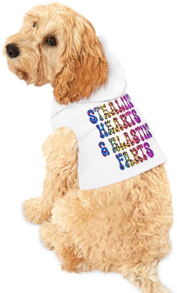 "Pup Heartbreaker Hoodie: Cute Comfort with a Fart-Proof Design"