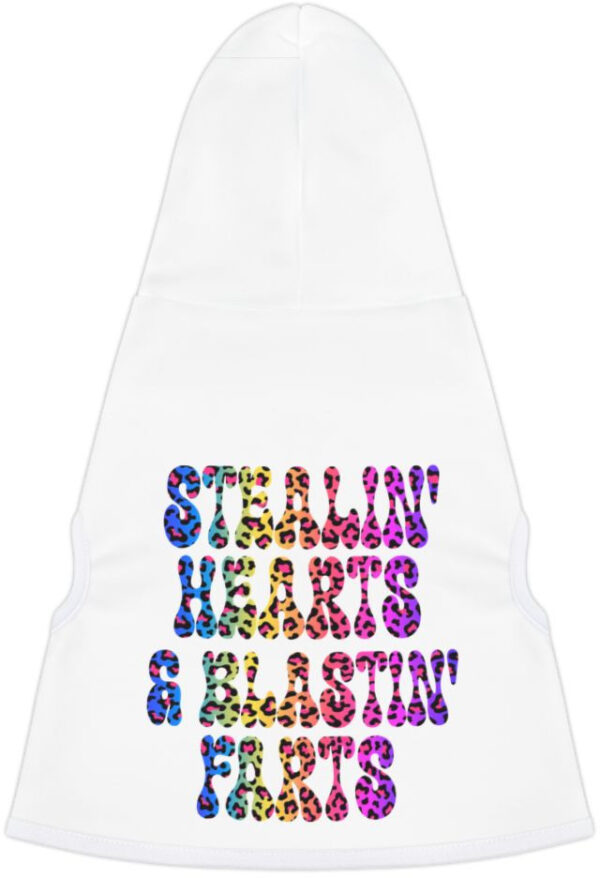 "Pup Heartbreaker Hoodie: Cute Comfort with a Fart-Proof Design"