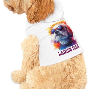 "Chic 'Ladies Man' Dog Hoodie – Style & Comfort for Your Pup!"