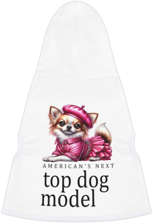 "Unleash Style: Next Top Dog Model Hoodie for Trendy Pups"