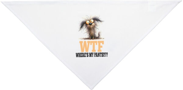 "Funny 'Where's My Pants?' Dog Bandana – Pup Style with Humor!"