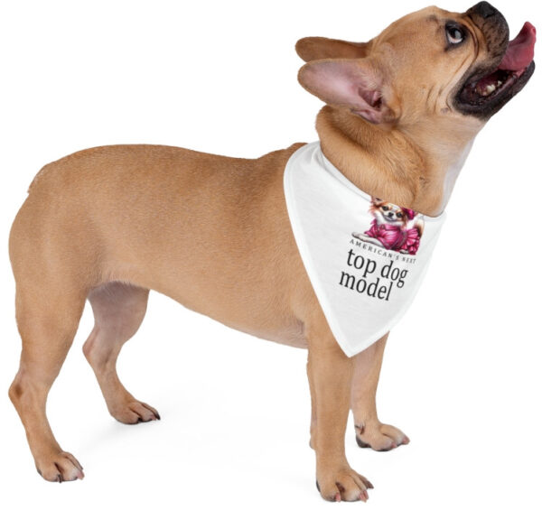 "Next Top Dog Model Bandana: Style Your Pup for the Spotlight!"