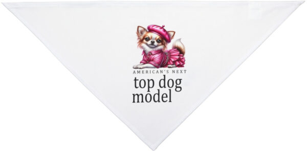 "Next Top Dog Model Bandana: Style Your Pup for the Spotlight!"